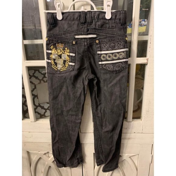 Coogi older boys dark wash black jeans size 6, very good condition (bin F) - Picture 3 of 5